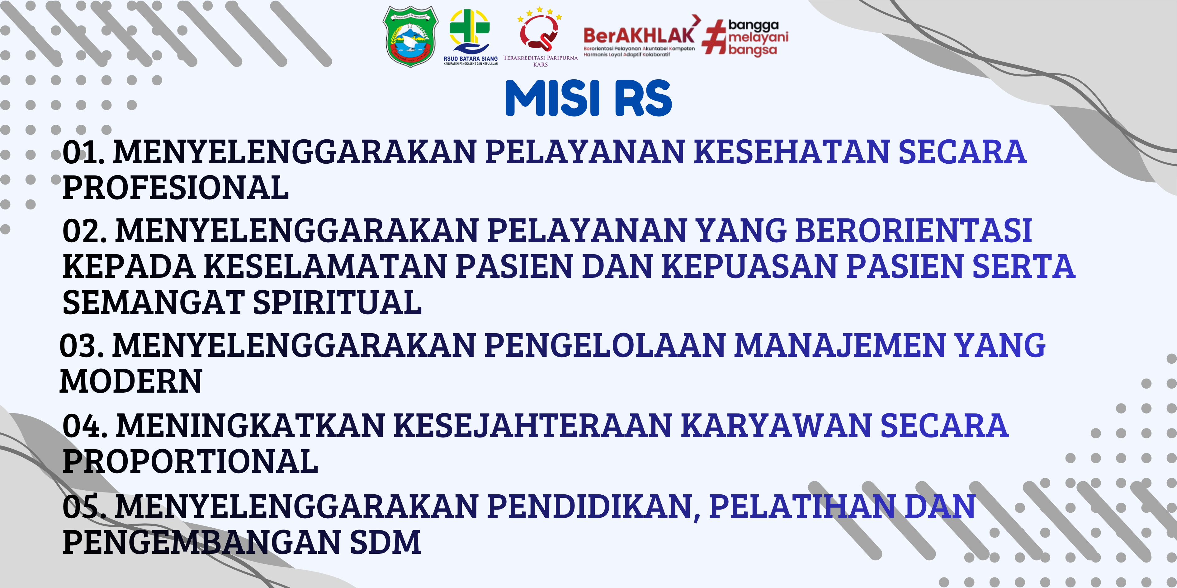 Misi RSUD Batara Siang